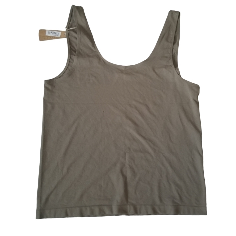 SKIMS Soft Smoothing Seamless Tank Top Shirt Army Green 3X NWT